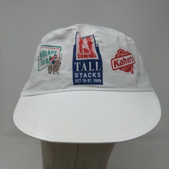 Unbranded Men's Tall Stacks '99 Hillshire Farms Kahn's Hat White Logo Vintage - Picture 2 of 9